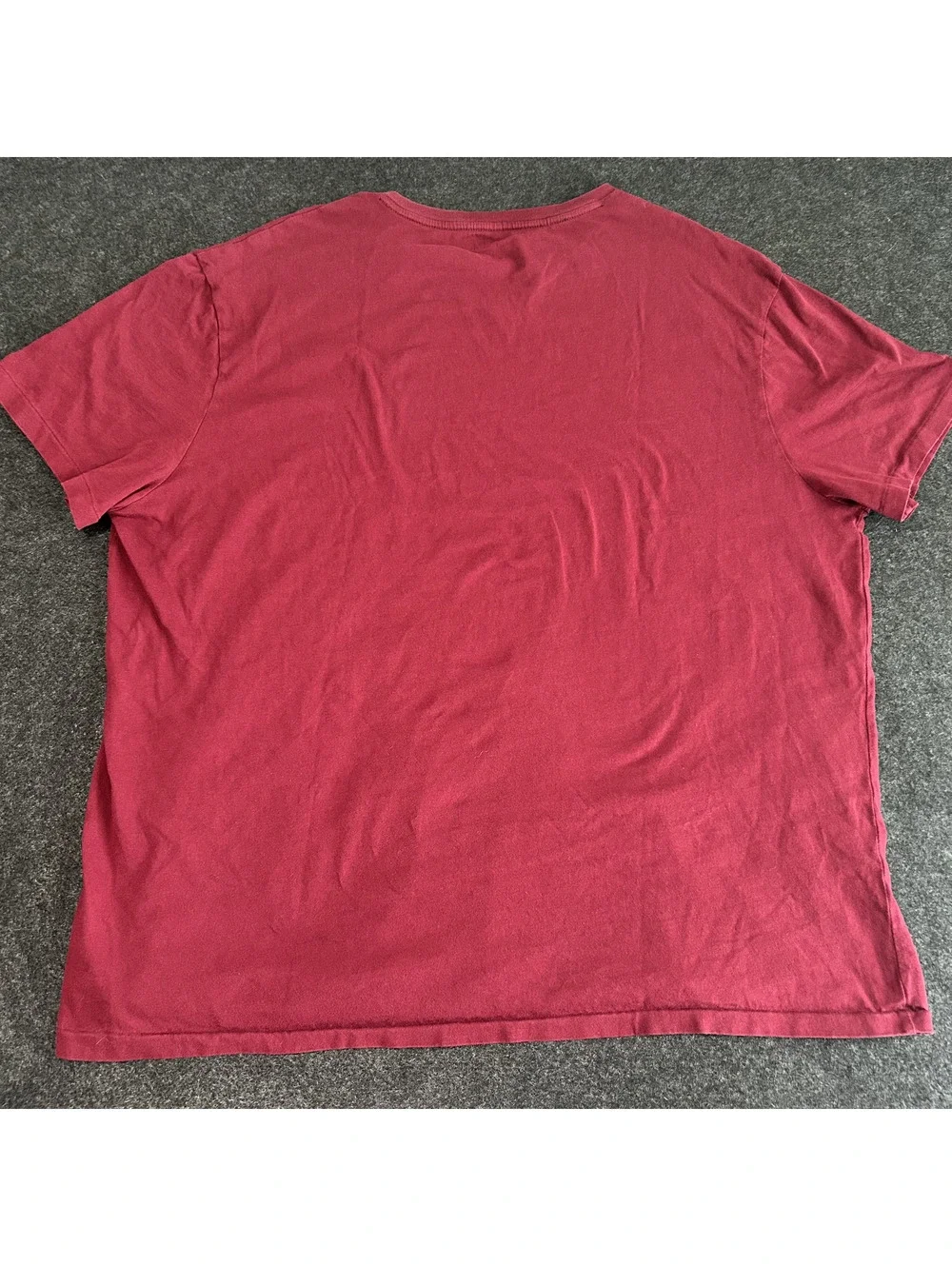 Polo Ralph Lauren V-Neck T-Shirt Burgundy Maroon Men’s Size XXL Short Sleeve